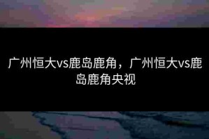 广州恒大vs鹿岛鹿角，广州恒大vs鹿岛鹿角央视