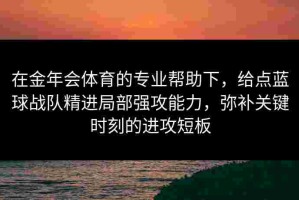 在金年会体育的专业帮助下，给点蓝球战队精进局部强攻能力，弥补关键时刻的进攻短板