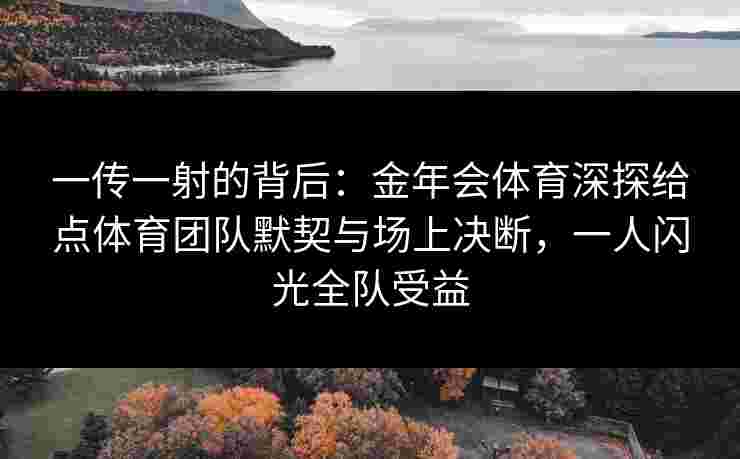 一传一射的背后:金年会体育深探给点体育团队默契与场上决断,一人闪光全队受益 一传一射的背后:金年会体育深探给点体育团队默契与场上决断,一人闪光全队受益